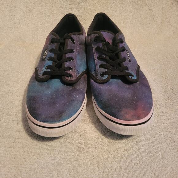 Vans Cosmic Galaxy Space Blue Purple Womens size 9 Skate Shoes Sneakers Lo Pro - Picture 3 of 8